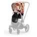 Cybex e-Priam Spring Blossom Light Chrome black frame Pastaigu Ratiņi