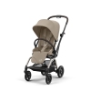 Cybex Eezy S Twist +2 Almond Beige 2024 Pastaigu ratiņi