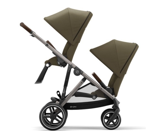 Cybex Gazelle S Classic Beige + Aton M I-Size Коляска для двойняшек