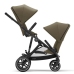 Cybex Gazelle S Classic Beige Dvīņu Ratiņi