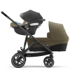 Cybex Gazelle S Cloud Beige + Aton M I-Size Dvīņu Ratiņi