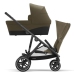 Cybex Gazelle S Cloud Beige + Aton M I-Size Коляска для двойняшек