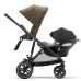 Cybex Gazelle S Cloud Beige + Aton M I-Size Коляска для двойняшек