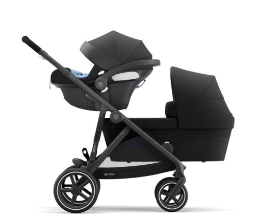 Cybex Gazelle S Deep Black + Aton M I-Size Коляска для двойняшек