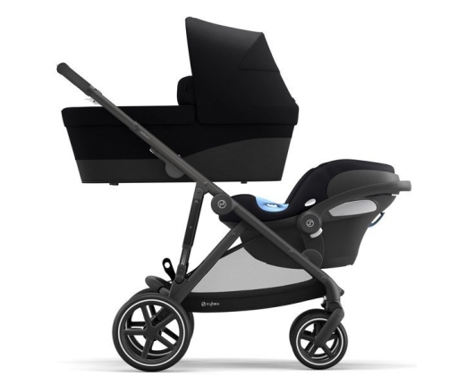 Cybex Gazelle S Deep Black + Aton M I-Size Dvīņu Ratiņi