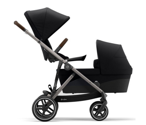 Cybex Gazelle S Deep Black/Taupe Dvīņu Ratiņi