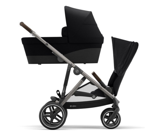 Cybex Gazelle S Deep Black/Taupe Dvīņu Ratiņi