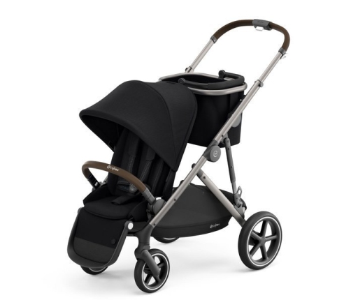 Cybex Gazelle S Deep Black/Taupe Dvīņu Ratiņi