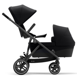 Cybex Gazelle S Deep Black/Black Dvīņu Ratiņi