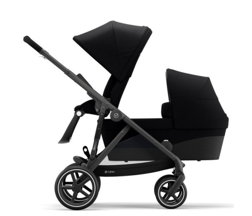 Cybex Gazelle S Deep Black/Black Dvīņu Ratiņi