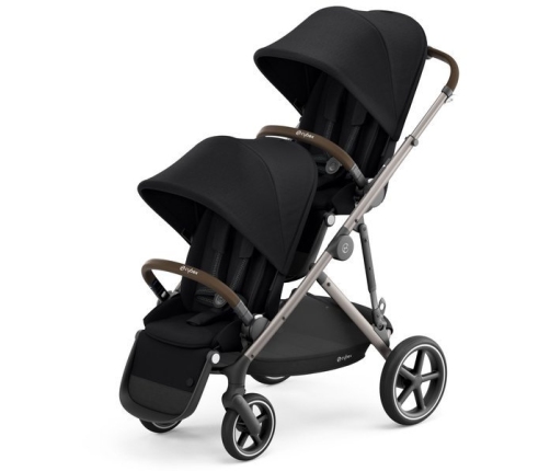 Cybex Gazelle S Deep Black Dvīņu Ratiņi