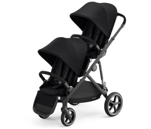 Cybex Gazelle S Deep Black Коляска для двойняшек