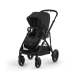 Cybex Gazelle S Moon Black Melns rāmis Dvīņu Ratiņi