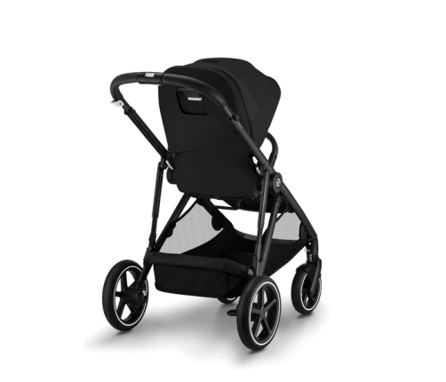 Cybex Gazelle S Moon Black Melns rāmis Dvīņu Ratiņi