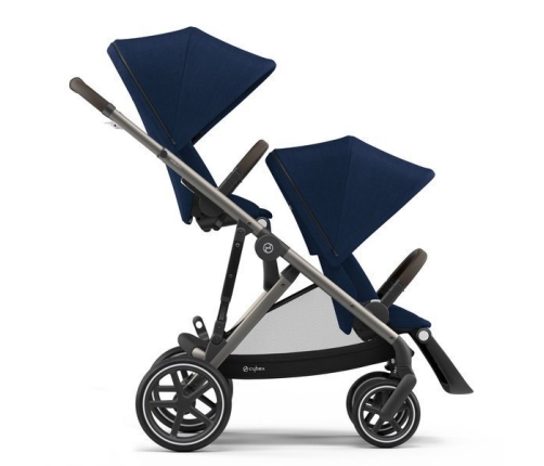 Cybex Gazelle S Navy Blue + Aton M I-Size Dvīņu Ratiņi