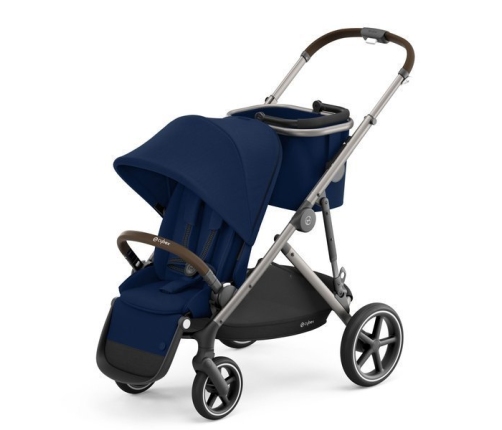 Cybex Gazelle S Navy Blue + Aton M I-Size Коляска для двойняшек