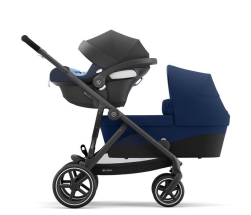 Cybex Gazelle S Navy Blue + Aton M I-Size Коляска для двойняшек