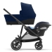 Cybex Gazelle S Navy Blue + Aton M I-Size Коляска для двойняшек