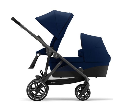 Cybex Gazelle S Navy Blue + Aton M I-Size Коляска для двойняшек