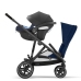 Cybex Gazelle S Navy Blue + Aton M I-Size Dvīņu Ratiņi