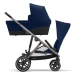 Cybex Gazelle S Navy Blue/Taupe Dvīņu Ratiņi