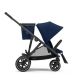 Cybex Gazelle S Navy Blue/Black Коляска для двойняшек