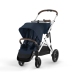 Cybex Gazelle S Ocean Blue/Silver Коляска для двойняшек