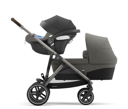 Cybex Gazelle S Soho Grey + Aton M I-Size Коляска для двойняшек