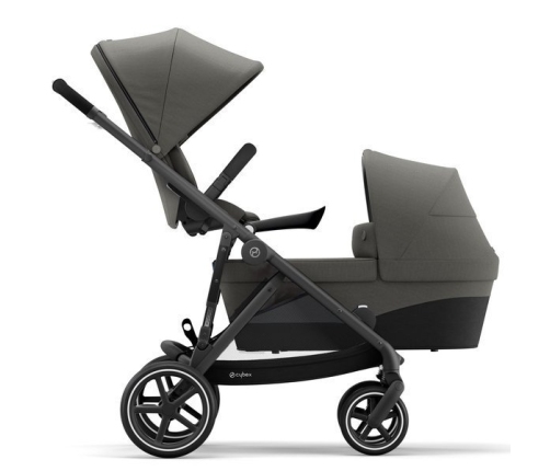 Cybex Gazelle S Soho Grey/Black Dvīņu Ratiņi