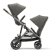 Cybex Gazelle S Soho Grey Dvīņu Ratiņi