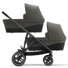 Cybex Gazelle S Soho Grey Коляска для двойняшек