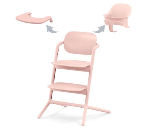 Cybex Lemo 3in1 Pearl Pink Barošanas Krēsls