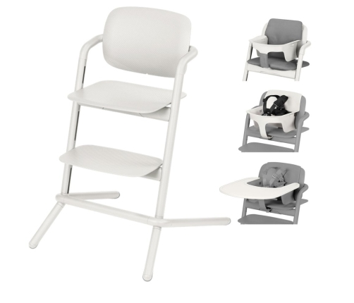 Cybex Lemo Aluminium Porcelaine white Cтульчик для кормления