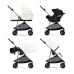 Cybex Melio Carbon New Cotton White Прогулочная Коляска