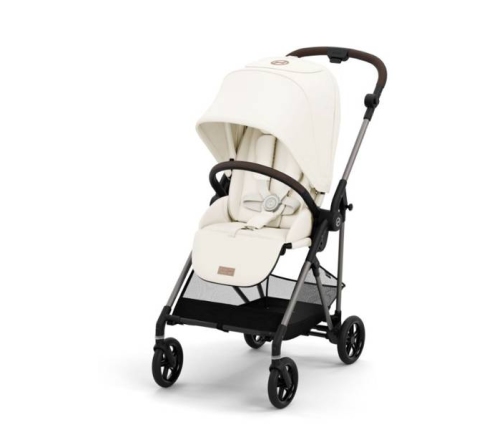 Cybex Melio Cotton White / Taupe Детская Коляска 2 в 1