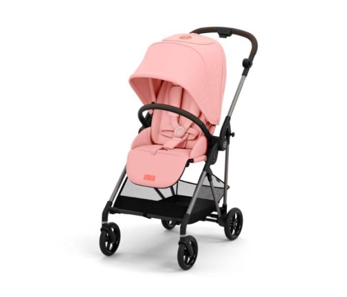 Cybex Melio Hibiscus Red / Taupe Bērnu Ratiņi 2in1