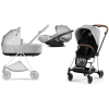 Cybex Mios 3.0 + Cloud Z i-Size Koi Crystallized + Chrome Brown frame Bērnu Ratiņi 3in1