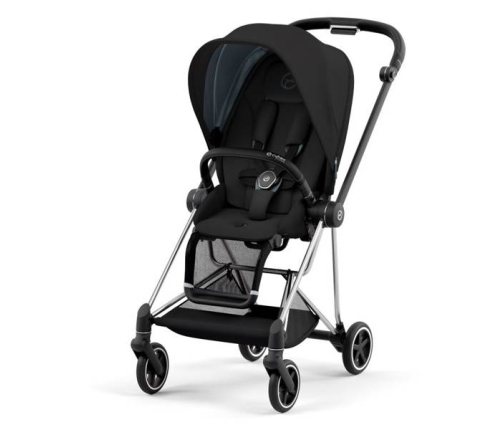 Cybex Mios 3.0 + Cloud Z2 i-Size Deep Black + Chrome black frame Bērnu Ratiņi 3in1