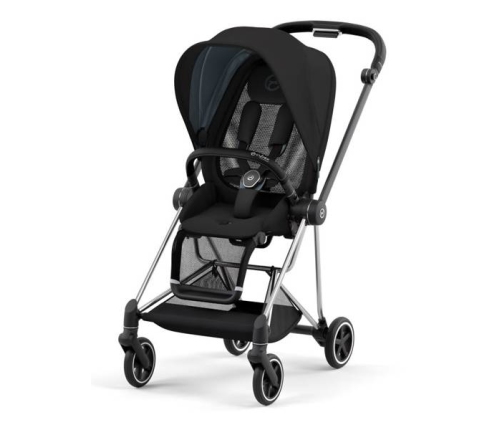 Cybex Mios 3.0 + Cloud Z2 i-Size Deep Black + Chrome black frame Bērnu Ratiņi 3in1