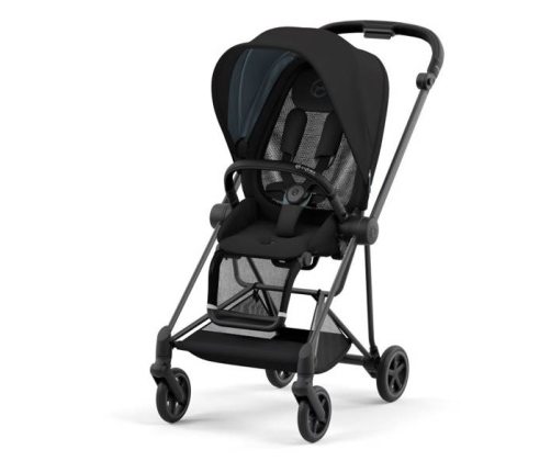 Cybex Mios 3.0 + Cloud Z2 i-Size Deep Black + Matt black frame Bērnu Ratiņi 3in1