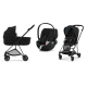 Cybex Mios 3.0 + Cloud Z2 i-Size Deep Black + Matt black frame Детская Коляска 3in1