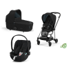 Cybex Mios 3.0 + Cloud Z2 i-Size Eco Onyx Black + Matt Black frame Bērnu Ratiņi 3in1