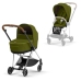 Cybex Mios 3.0 + Cloud Z2 i-Size Khaki Green + Chrome brown frame Bērnu Ratiņi 3in1