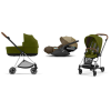 Cybex Mios 3.0 + Cloud Z2 i-Size Khaki Green + Chrome brown frame Bērnu Ratiņi 3in1