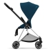 Cybex Mios 3.0 + Cloud Z2 i-Size Mountain Blue + Chrome black frame Bērnu Ratiņi 3in1