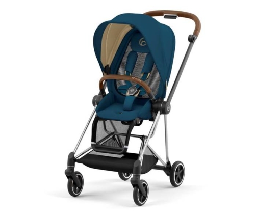 Cybex Mios 3.0 + Cloud Z2 i-Size Mountain Blue + Chrome brown frame Детская Коляска 3in1