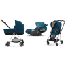 Cybex Mios 3.0 + Cloud Z2 i-Size Mountain Blue + Chrome brown frame Детская Коляска 3in1