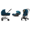 Cybex Mios 3.0 + Cloud Z2 i-Size Mountain Blue + Matt black frame Bērnu Ratiņi 3in1