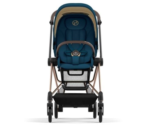 Cybex Mios 3.0 + Cloud Z2 i-Size Mountain Blue + Rose gold frame Bērnu Ratiņi 3in1