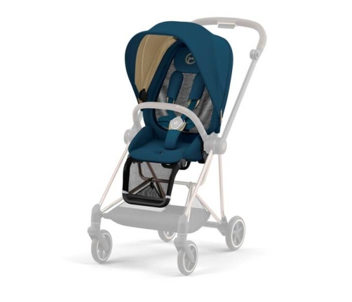 Cybex Mios 3.0 + Cloud Z2 i-Size Mountain Blue + Rose gold frame Bērnu Ratiņi 3in1